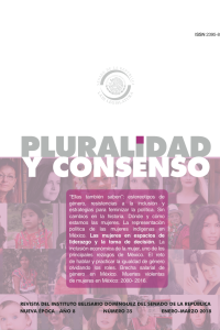 Vol. 8, Núm. 35 (2018): Revista pluralidad y consenso