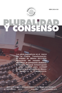 Vol. 8, Núm. 37 (2018): Revista pluralidad y consenso